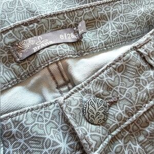 prAna Kayla Jeans Women's 6/28 Light Wash Gray Stretch Denim Skinny Leg Sz. 6/28